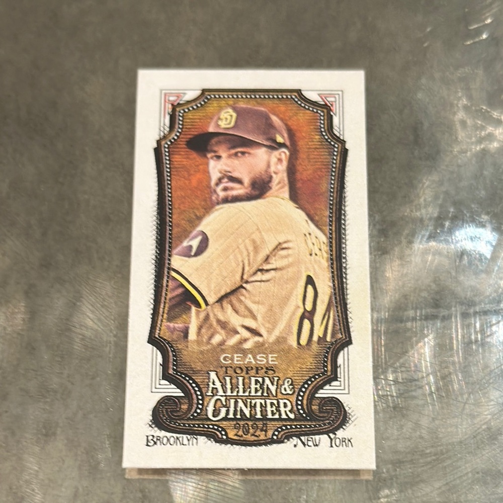 Topps Allen & Ginter Card with Brown and Tan Uniform
